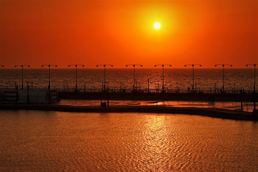 Orange sunset Qatar